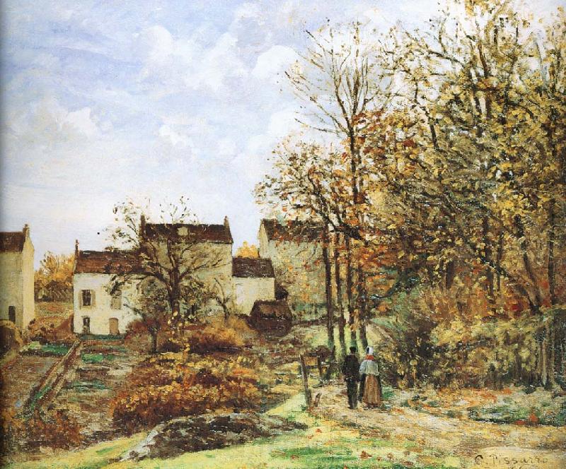 Camille Pissarro Walking in the countryside Spain oil painting art
